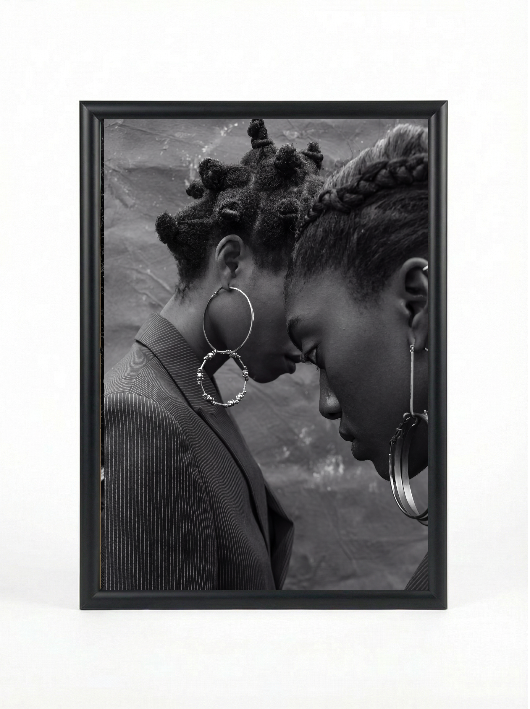 2 Sistaz — Black & White Fine Art Portrait Poster