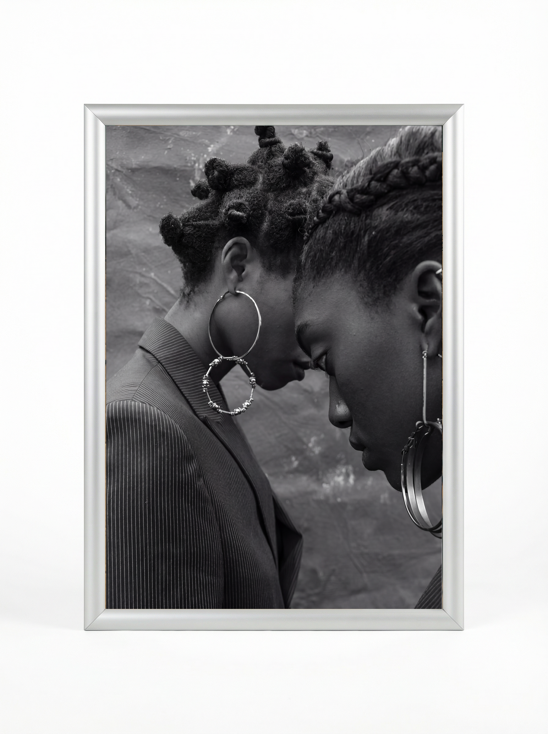 2 Sistaz — Black & White Fine Art Portrait Poster