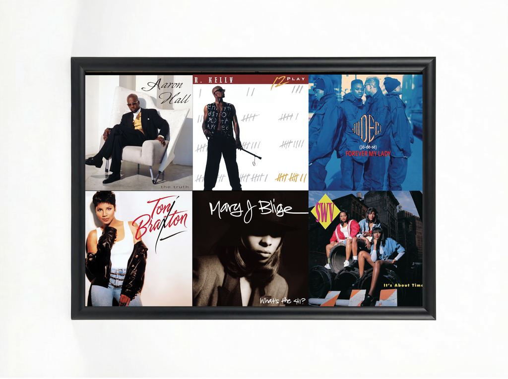 90s R&B Artists Vol. 1 — Album Cover Collage Poster