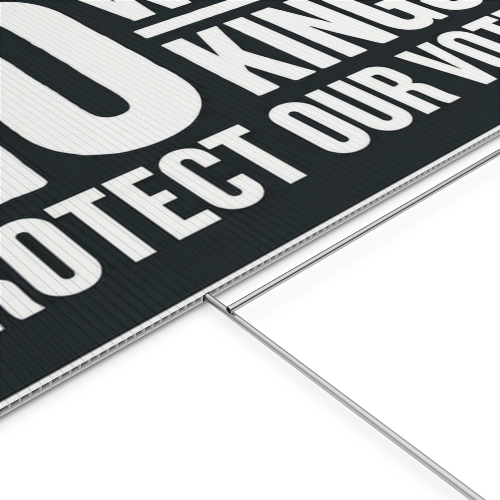 NO WARS NO KINGS Yard Sign | Anti-War Protest Lawn Sign