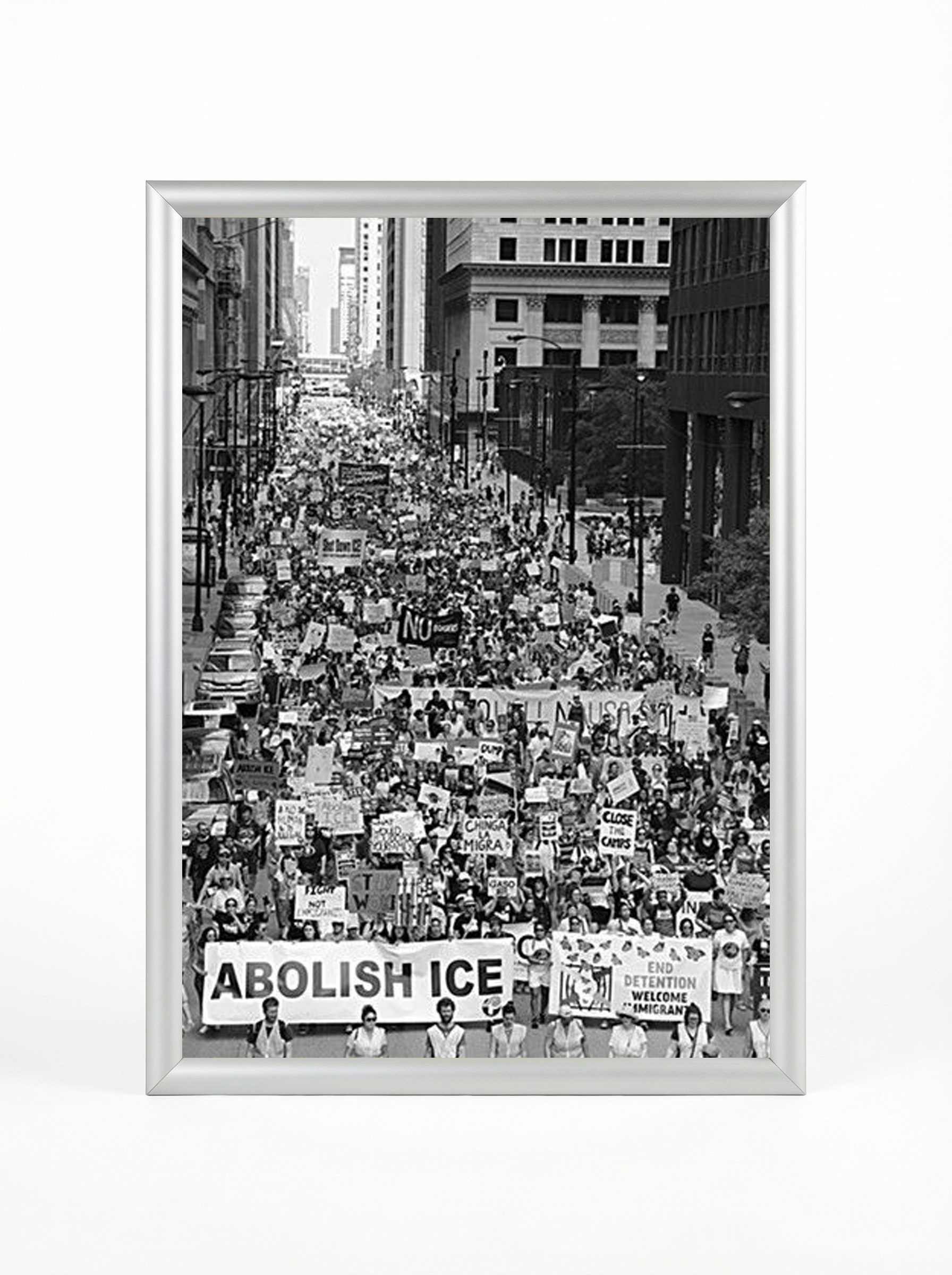 Abolish ICE: Thousands March Through Downtown Streets