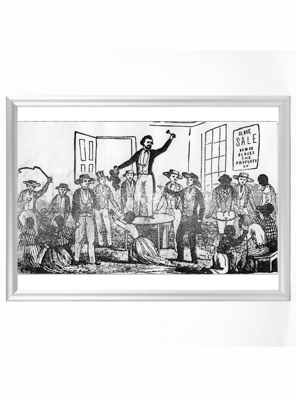 Slave Sale: Mother and Child on the Auction Block