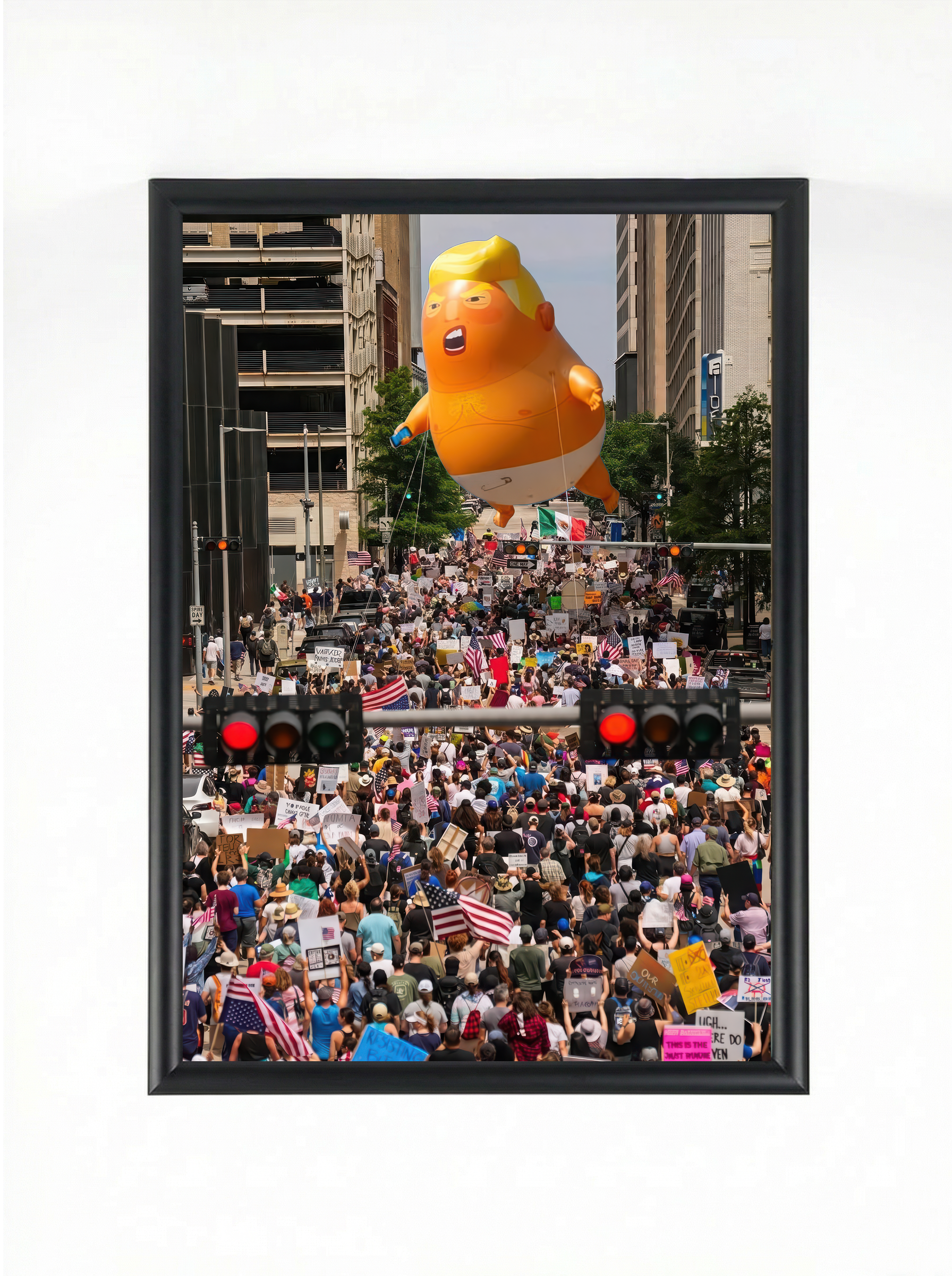 Baby Blimp — The People's Protest Art Print | Framed Poster