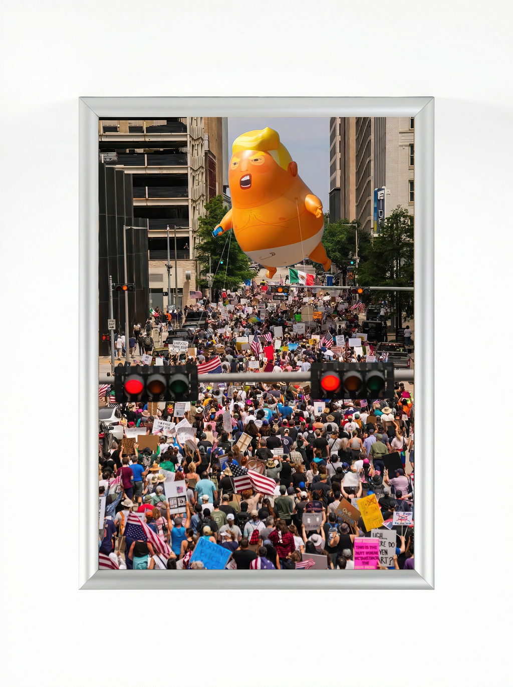Baby Blimp — The People's Protest Art Print | Framed Poster