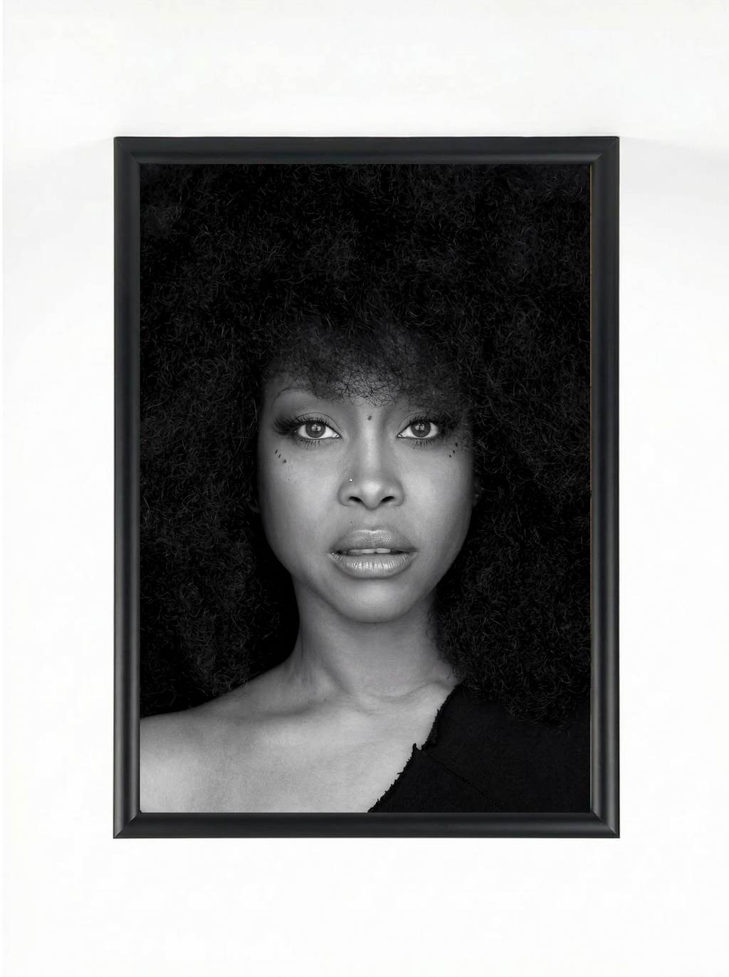 Erykah Badu — Black & White Fine Art Portrait Poster