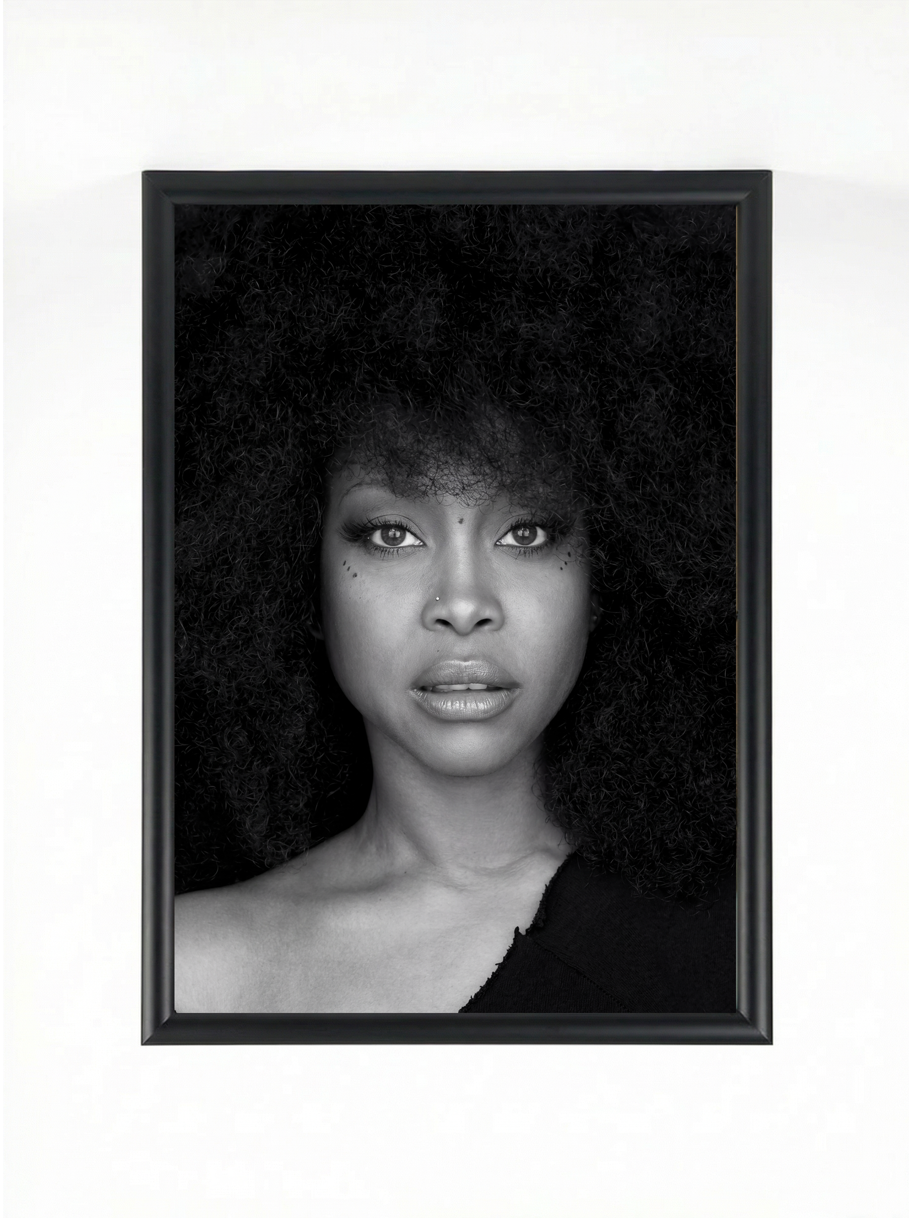 Erykah Badu — Black & White Fine Art Portrait Poster
