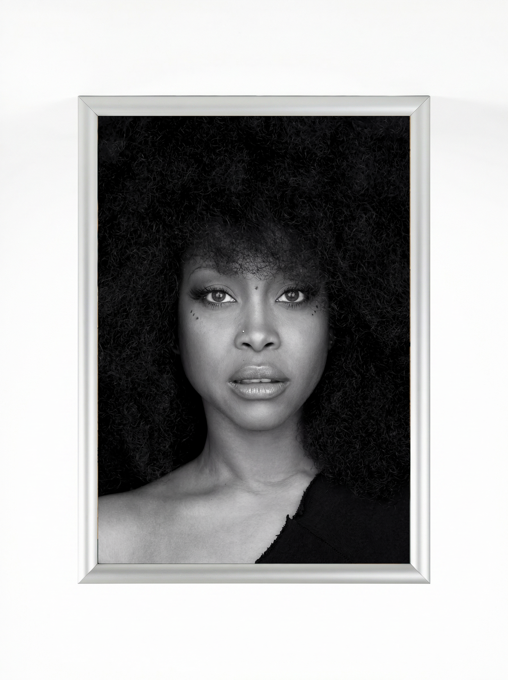 Erykah Badu — Black & White Fine Art Portrait Poster