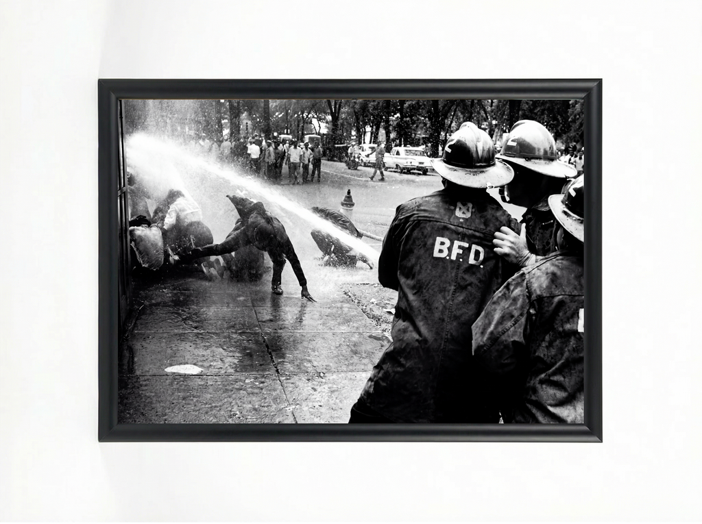 Birmingham Fire Hoses, 1963 — Civil Rights Framed Poster