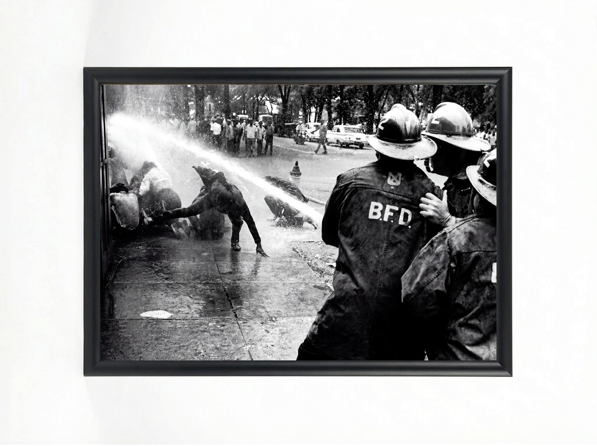 Birmingham Fire Hoses, 1963 — Civil Rights Framed Poster