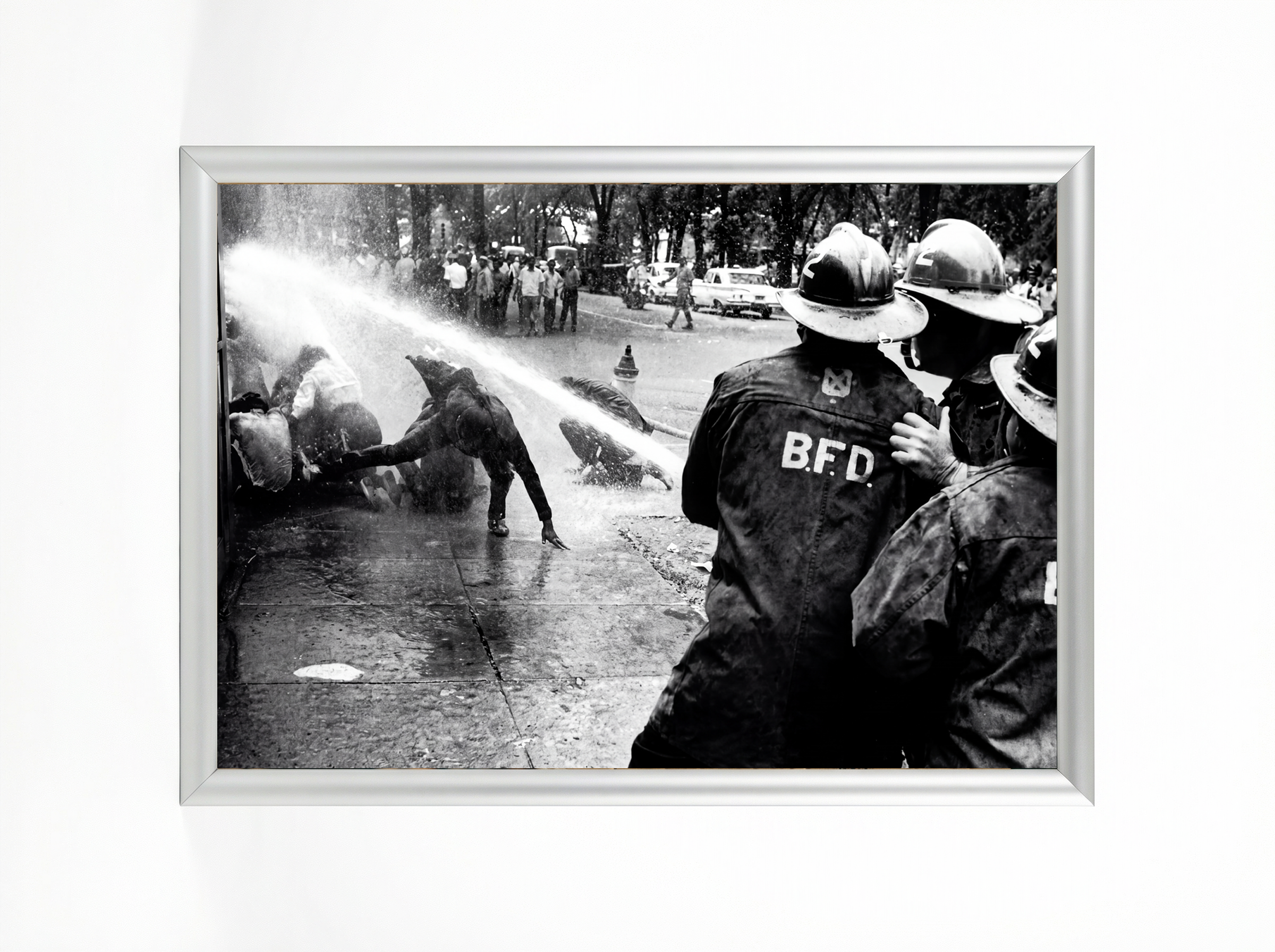 Birmingham Fire Hoses, 1963 — Civil Rights Framed Poster
