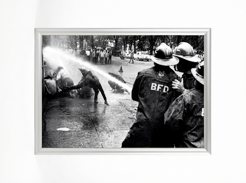 Birmingham Fire Hoses, 1963 — Civil Rights Framed Poster