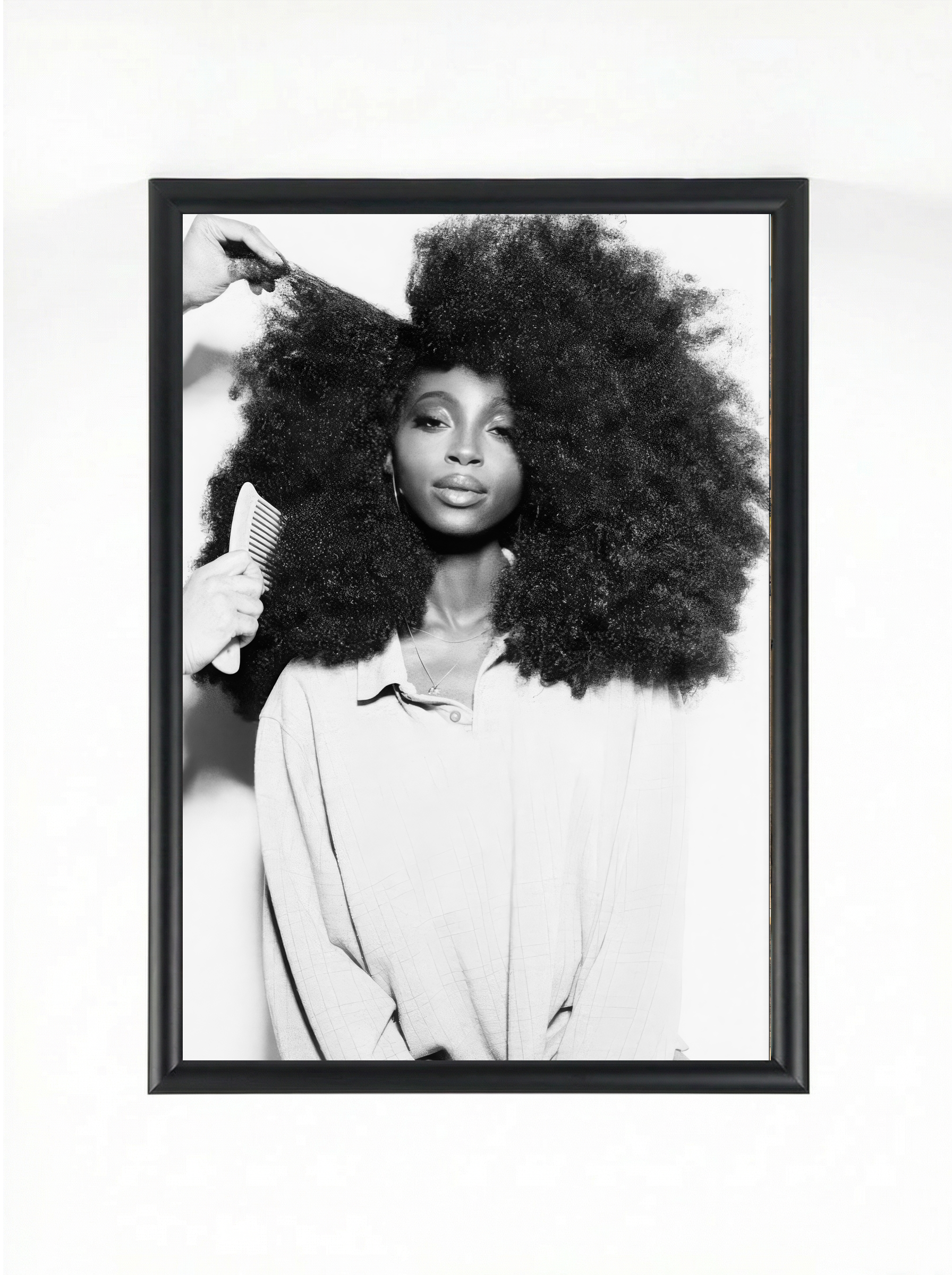 Pick It Out — Afro Pride Editorial Art Print | Framed Poster