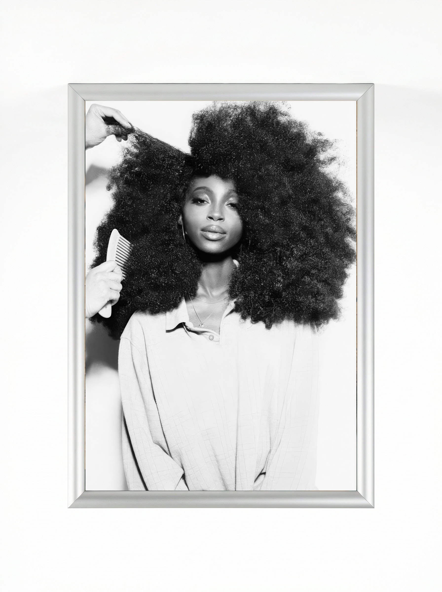 Pick It Out — Afro Pride Editorial Art Print | Framed Poster