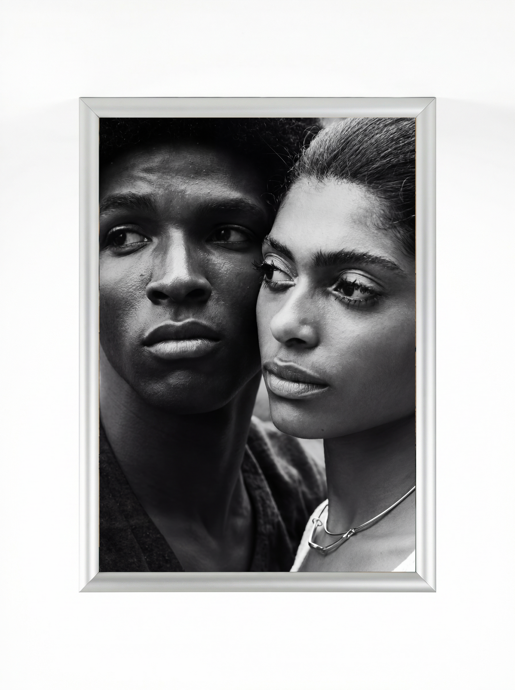 Black Love — Black & White Fine Art Portrait Poster