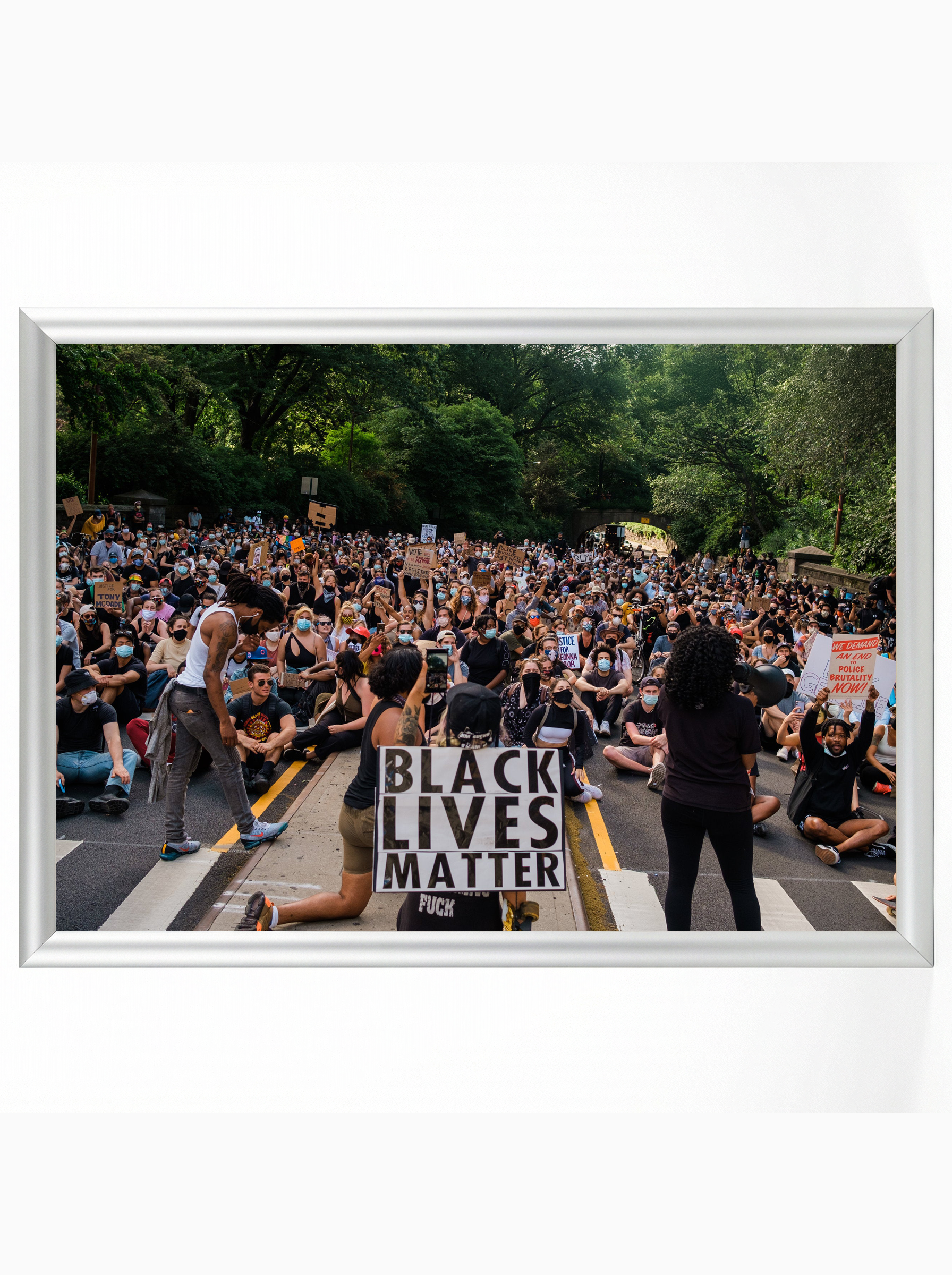 BLM Peaceful Sit-In Protest