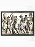 African Slave Coffle: Men, Women, and Children Captive