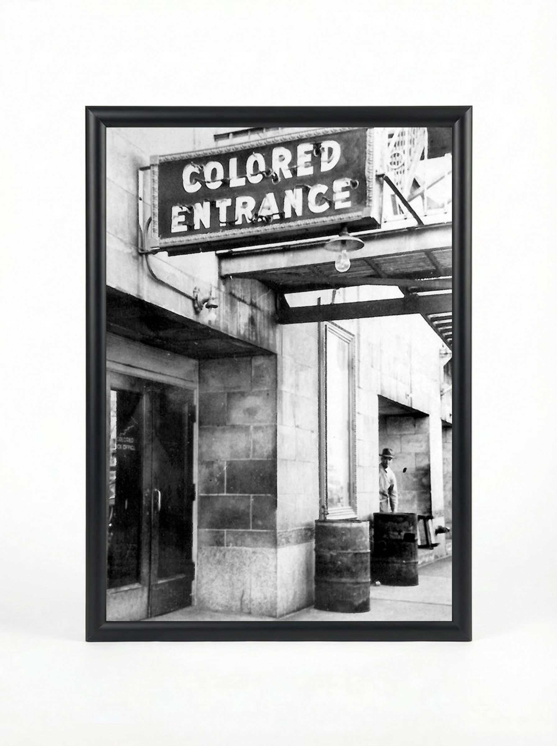 Colored Entrance: Jim Crow Segregated Doorway