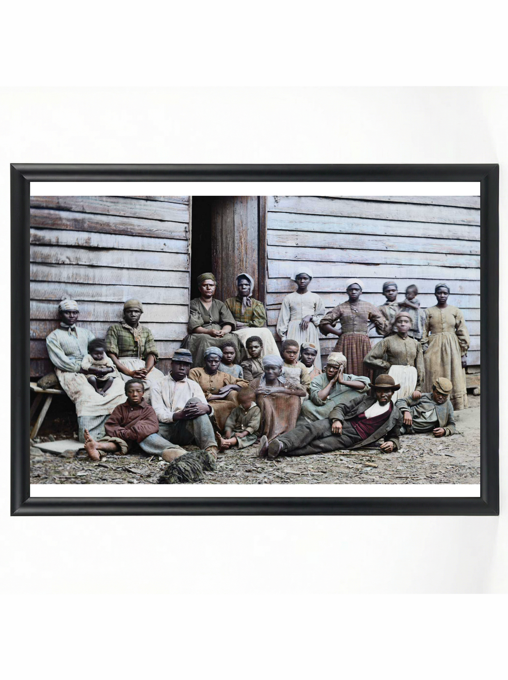 Enslaved Family: Multi-Generational Plantation Portrait (Colorized)