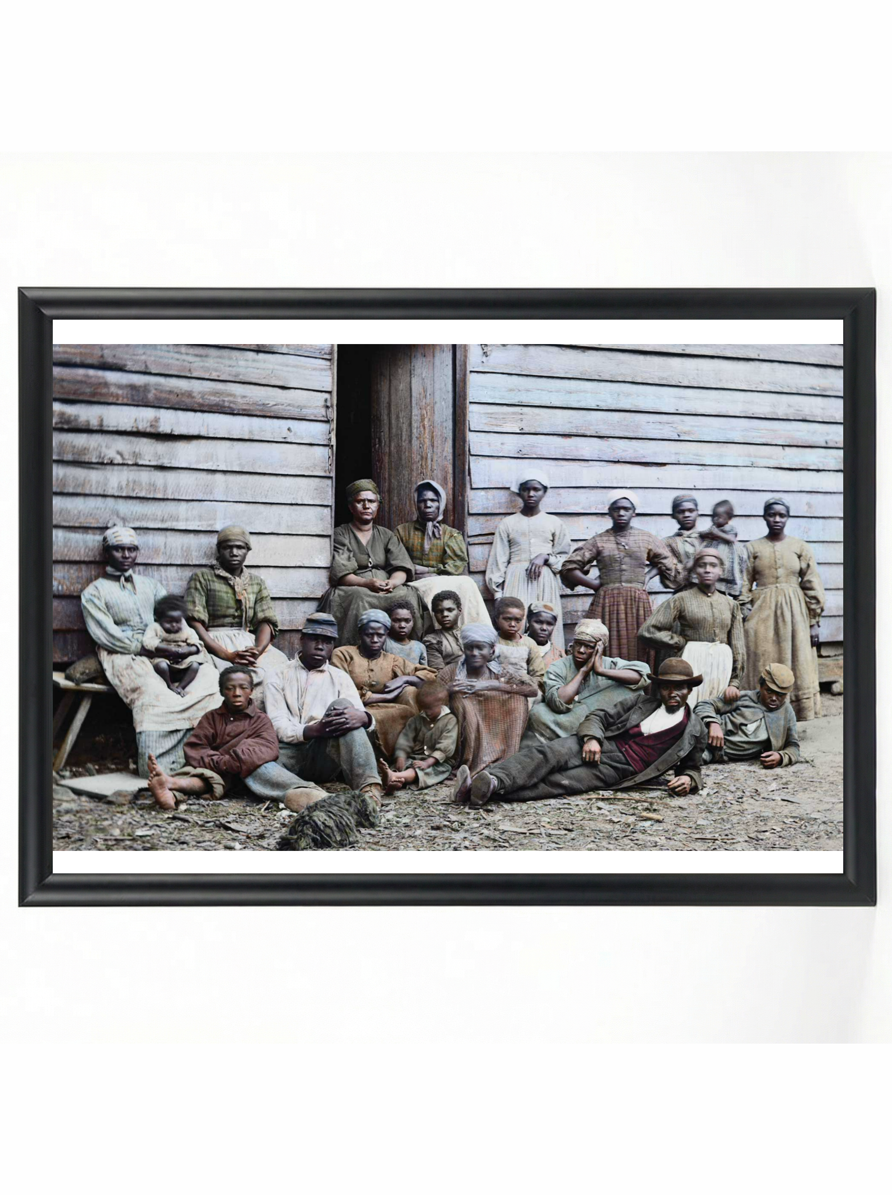 Enslaved Family: Multi-Generational Plantation Portrait (Colorized)