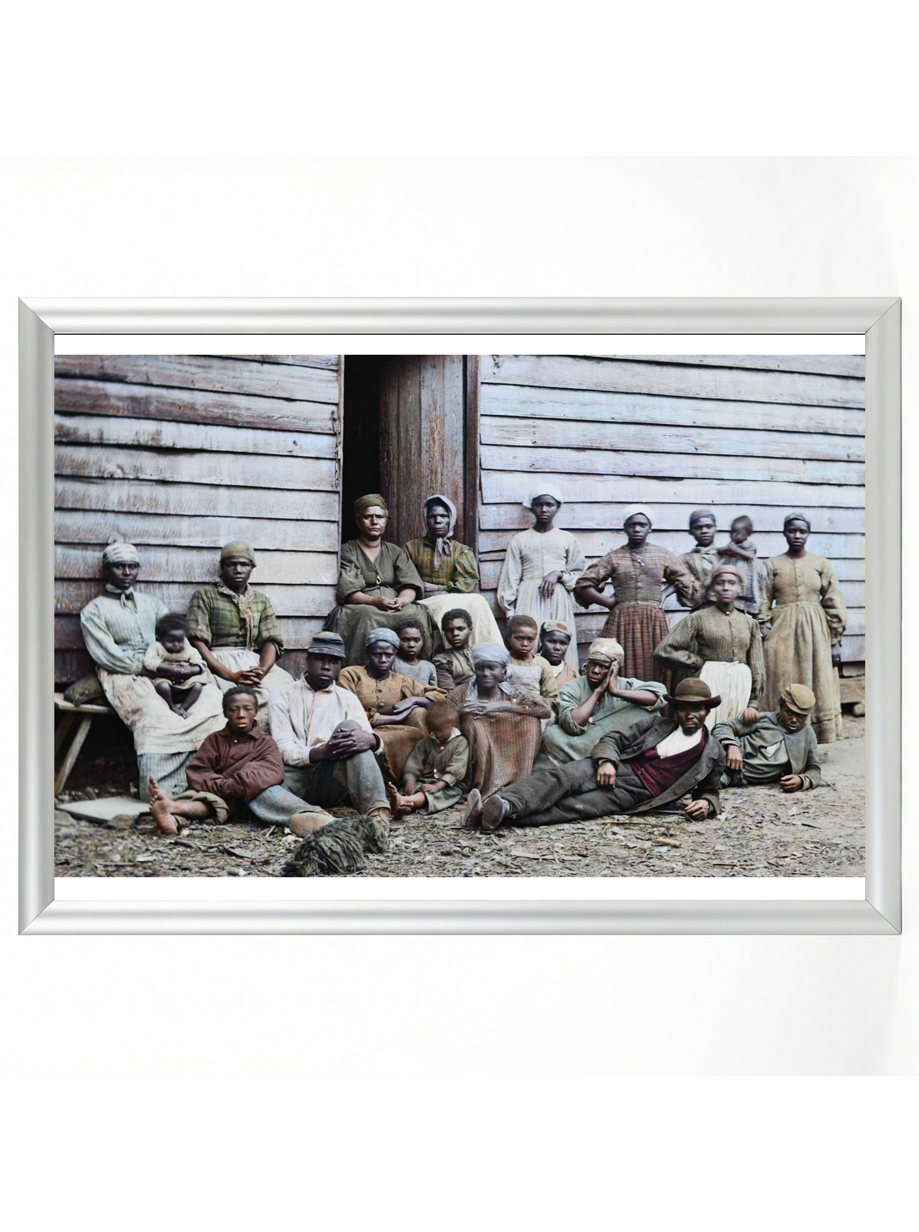 Enslaved Family: Multi-Generational Plantation Portrait (Colorized)