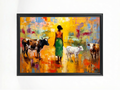 Farm Girl – African Pastoral Art Print