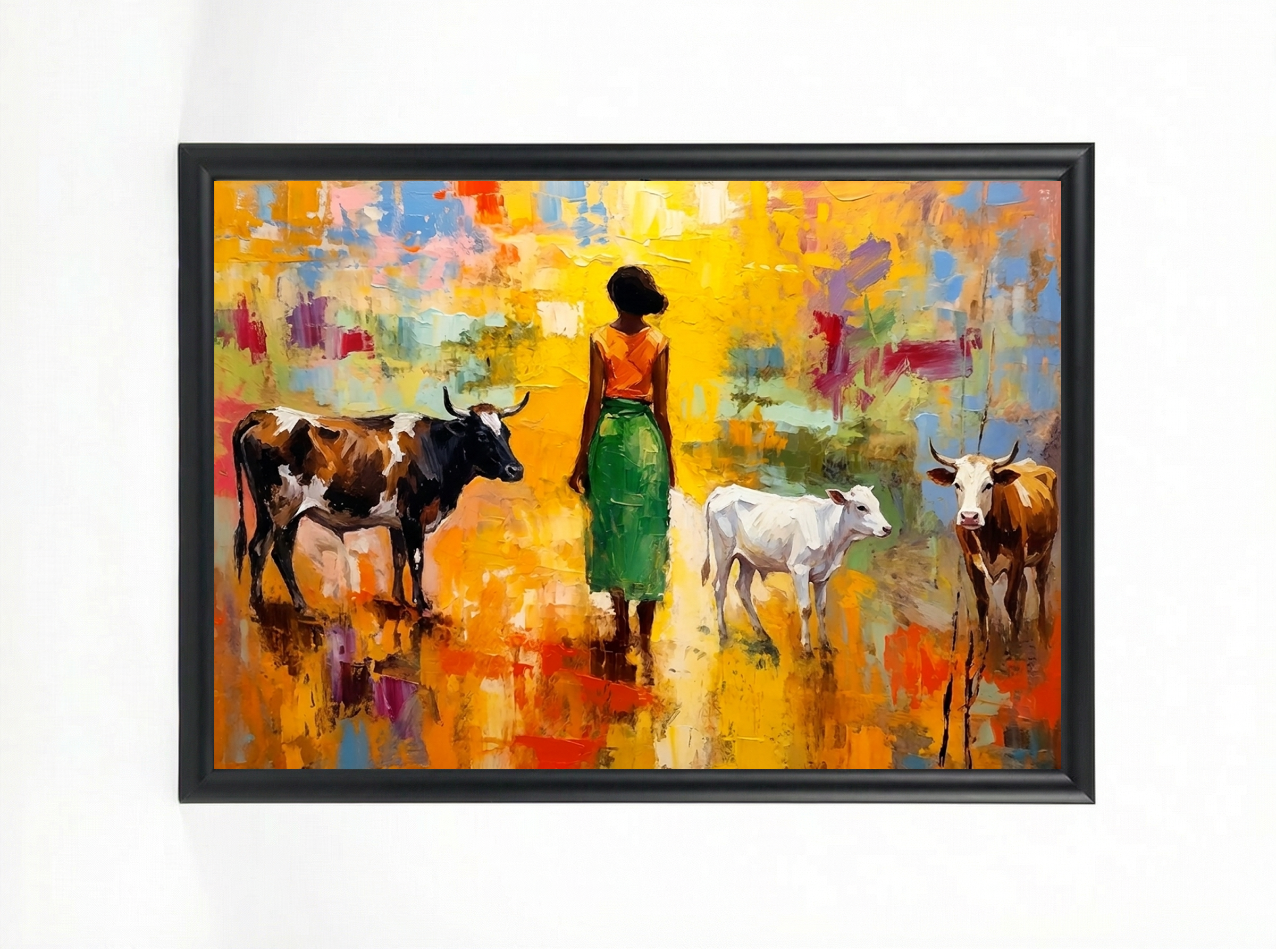 Farm Girl – African Pastoral Art Print