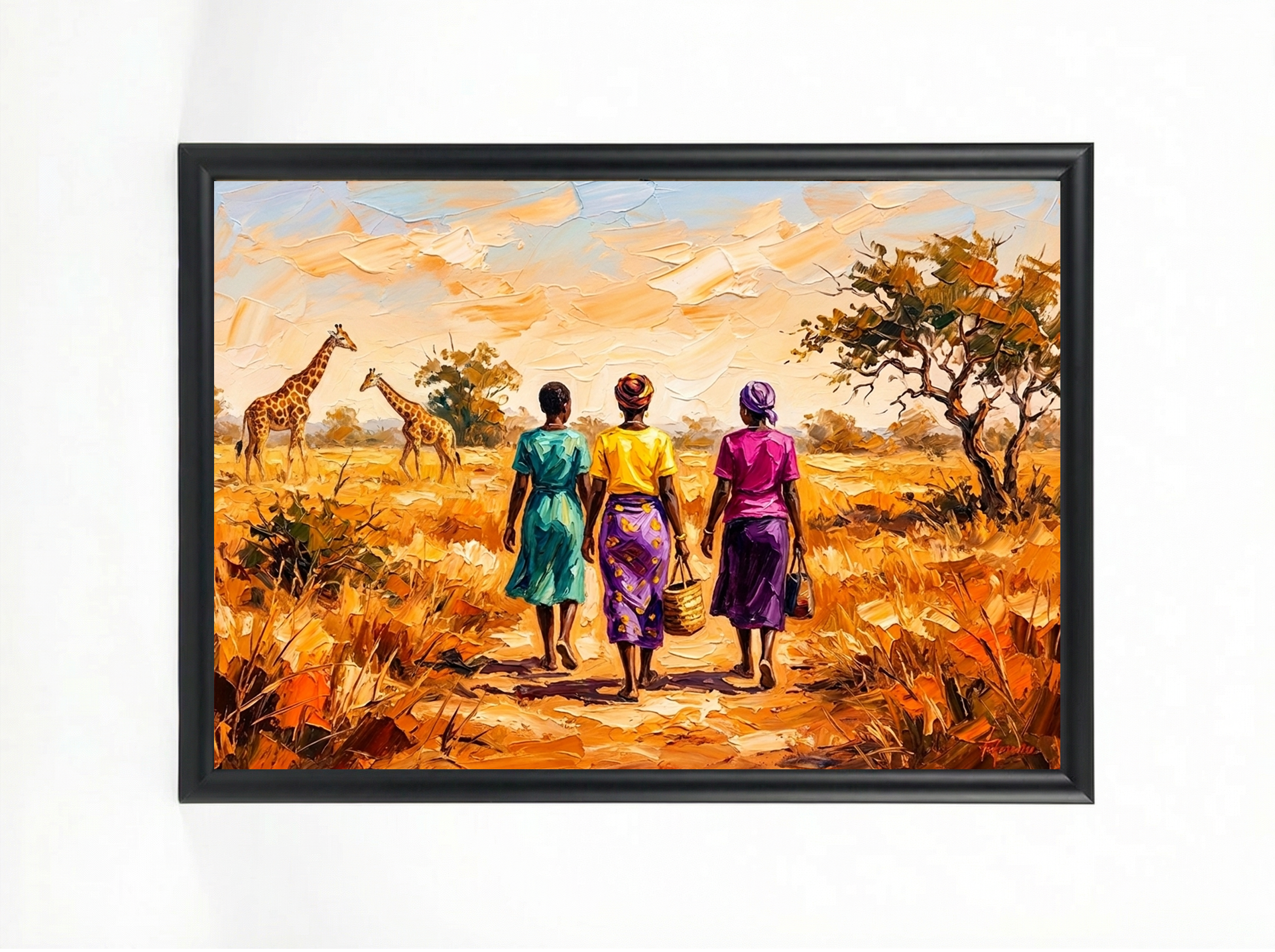 Friendship – African Savanna Walk Art Print