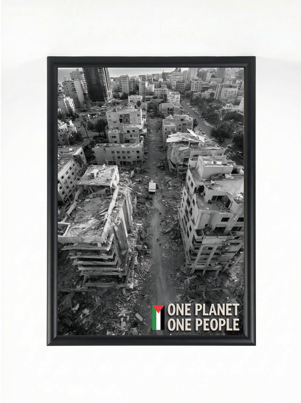 Gaza: One Planet One People | Historical Art Print | Framed Poster