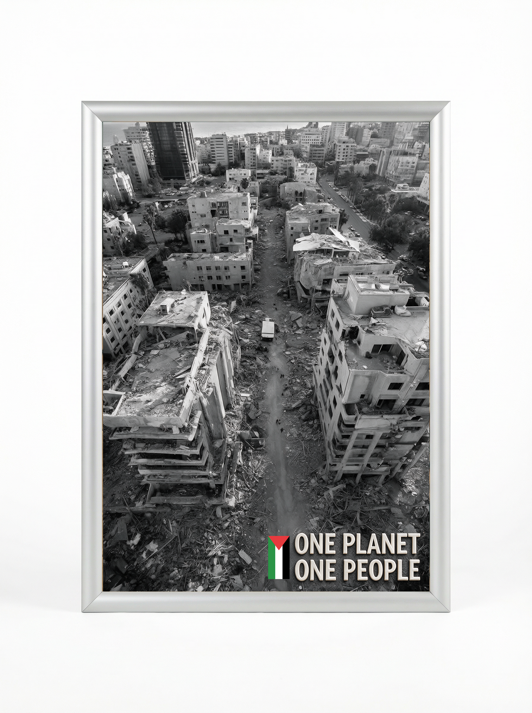 Gaza: One Planet One People | Historical Art Print | Framed Poster