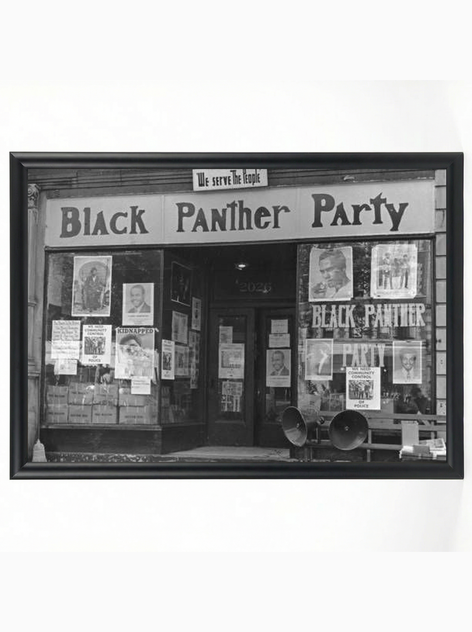 Black Panther Party Headquarters: We Serve the People