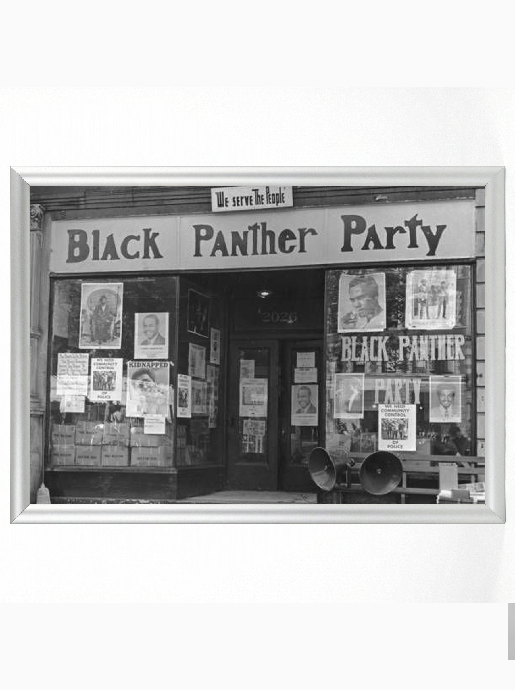 Black Panther Party Headquarters: We Serve the People