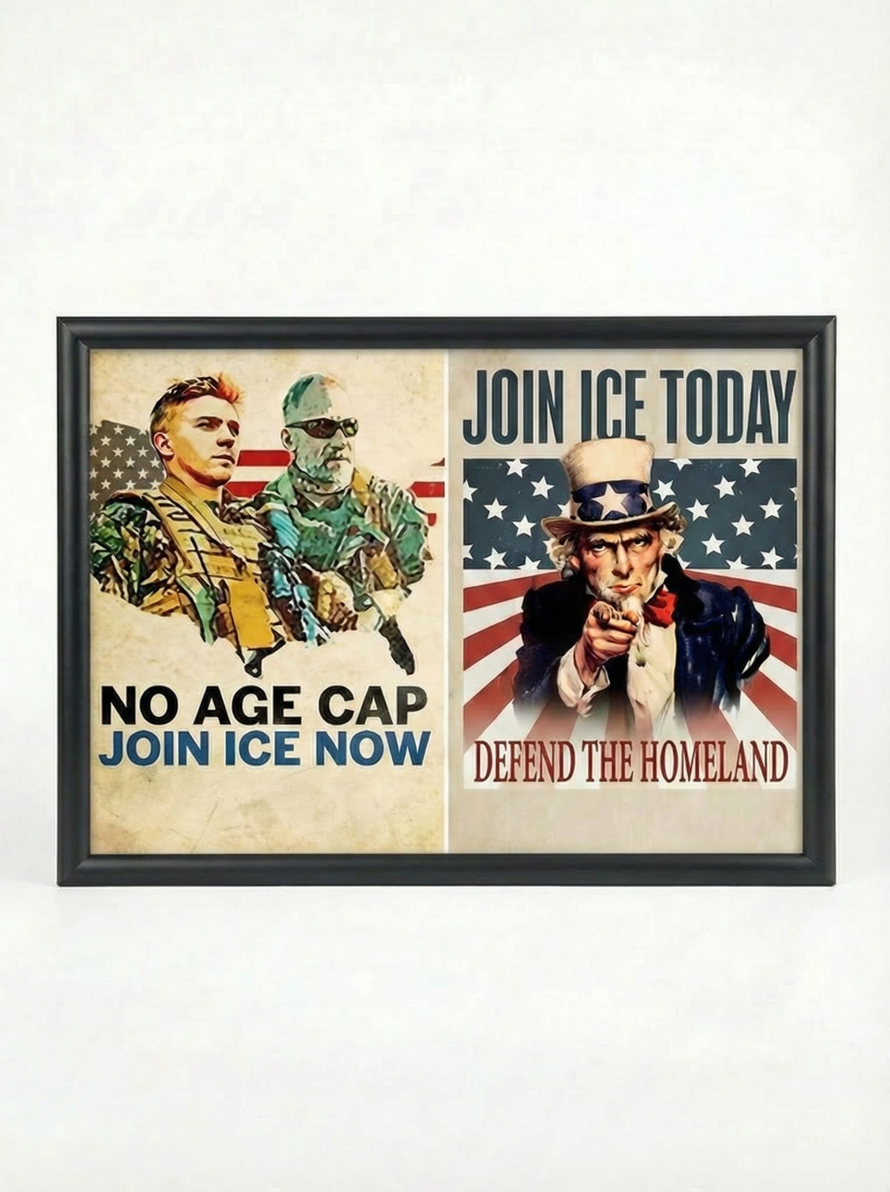 Join ICE Today: No Age Cap & Uncle Sam Dual Poster