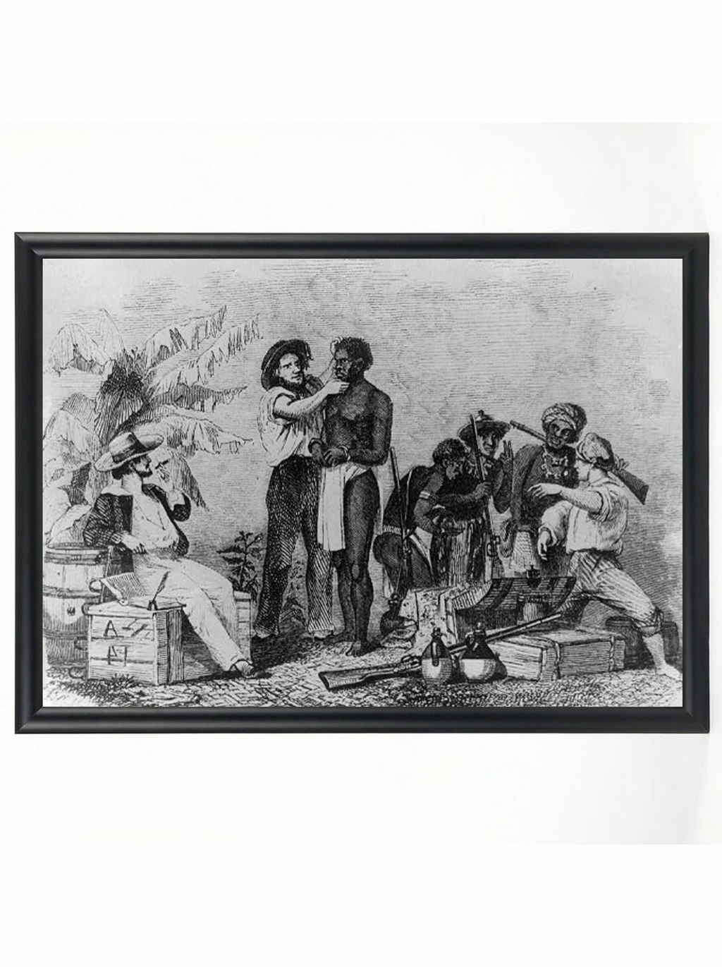 Slave Inspection: African Coast Traders Examining Captives