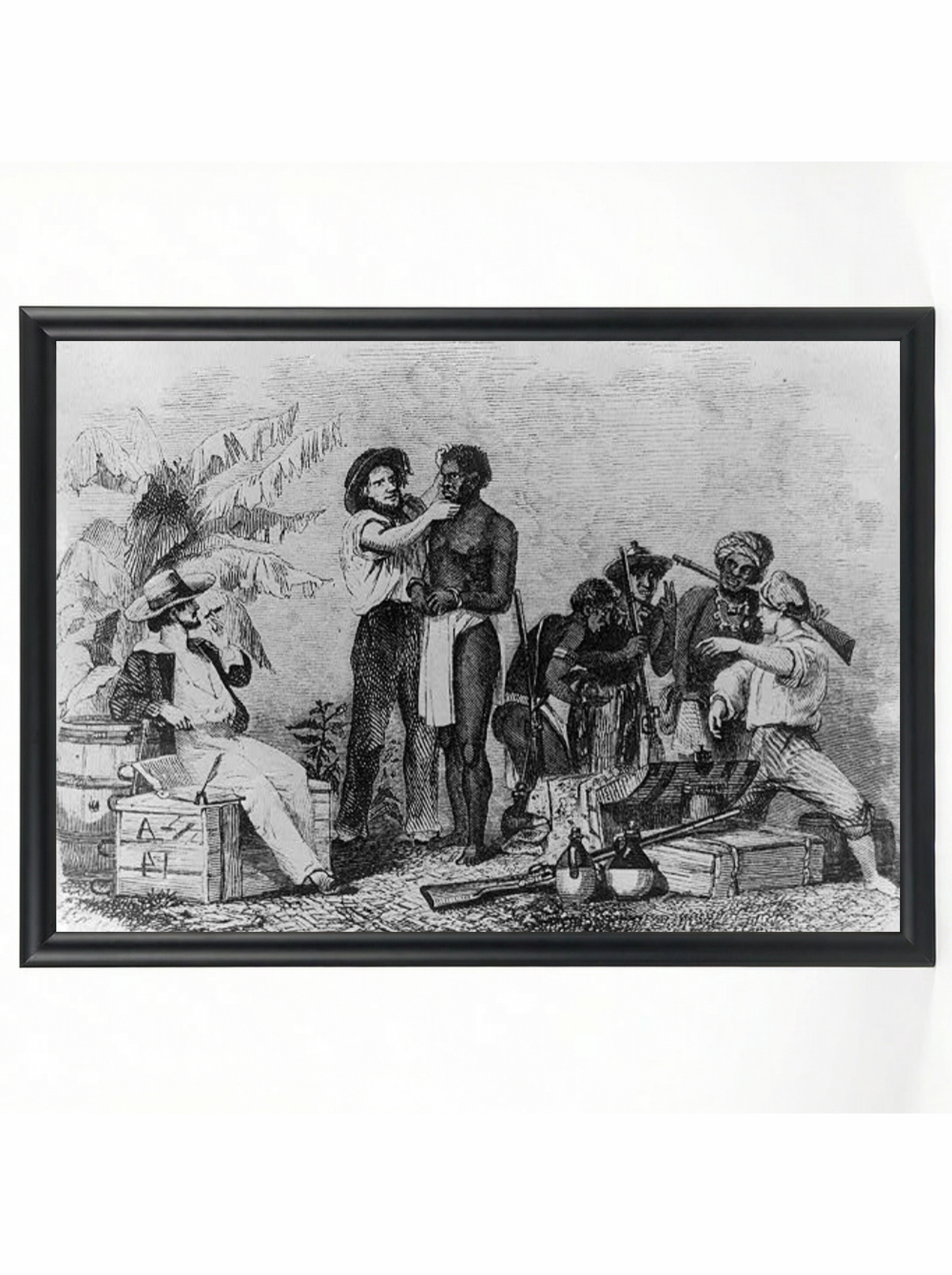 Slave Inspection: African Coast Traders Examining Captives