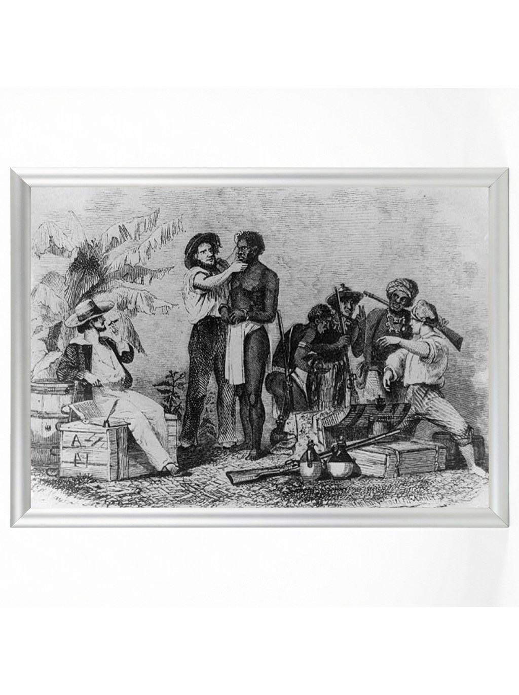 Slave Inspection: African Coast Traders Examining Captives
