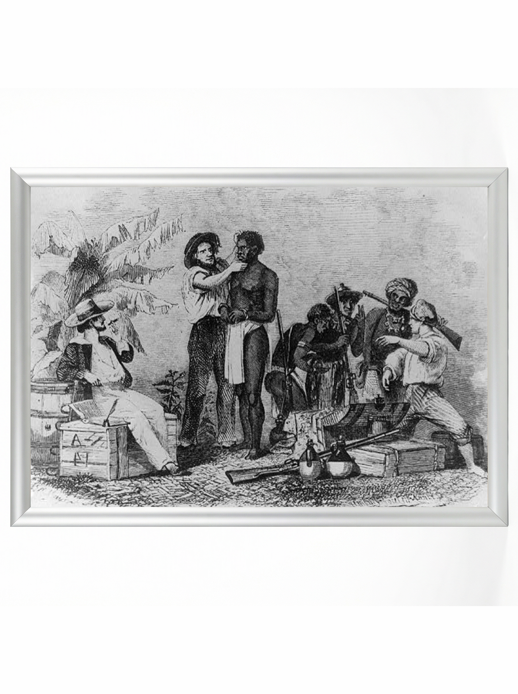 Slave Inspection: African Coast Traders Examining Captives