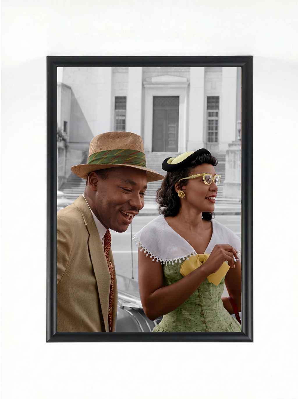 Martin Luther King Jr. & Coretta Scott King — Colorized Historical Portrait Poster