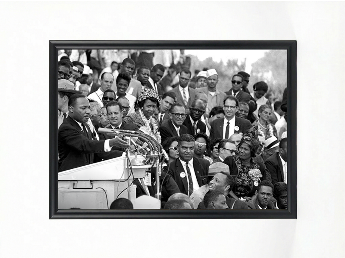 Martin Luther King Jr. at the Podium Print