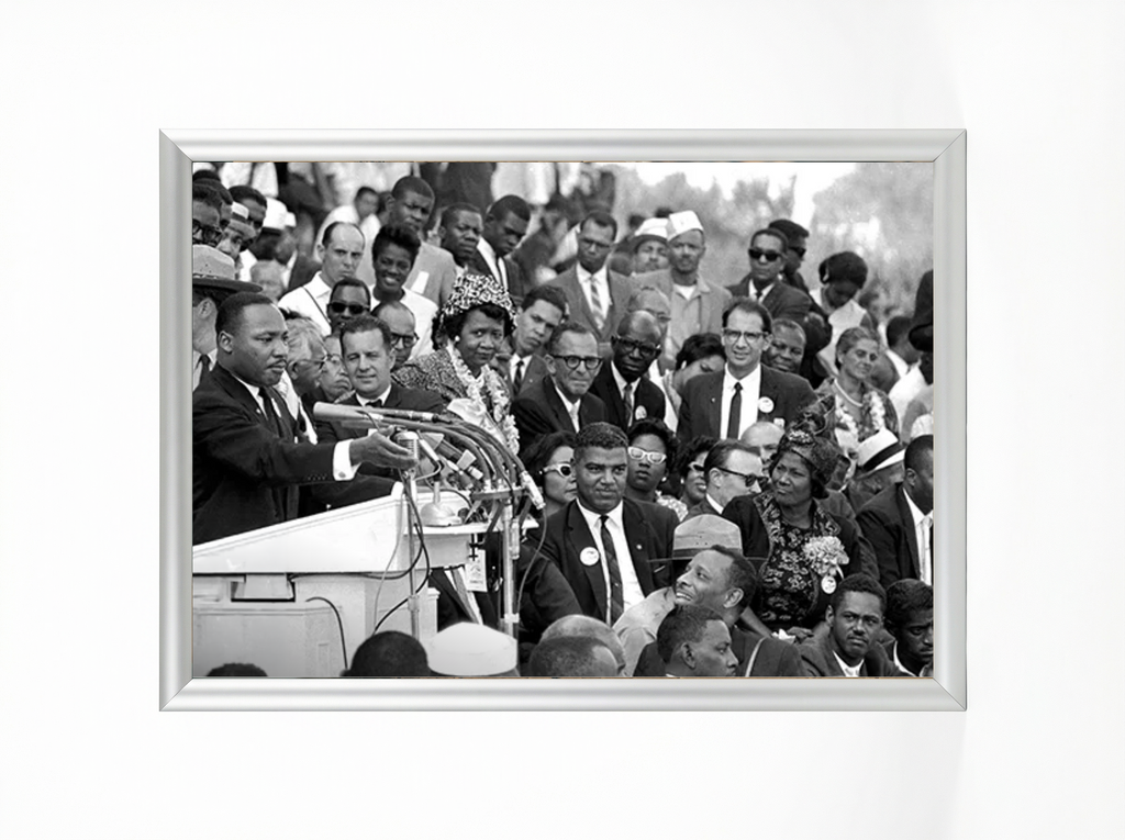 Martin Luther King Jr. at the Podium Print