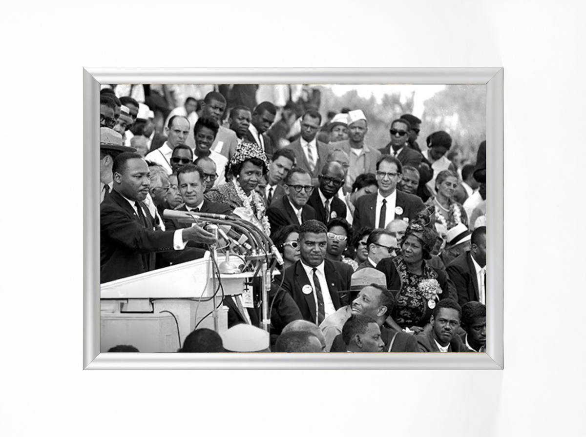 Martin Luther King Jr. at the Podium Print