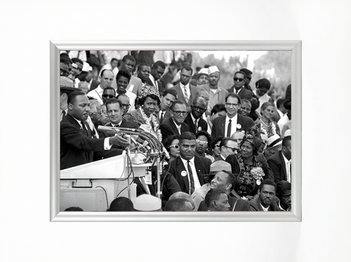 Martin Luther King Jr. at the Podium Print