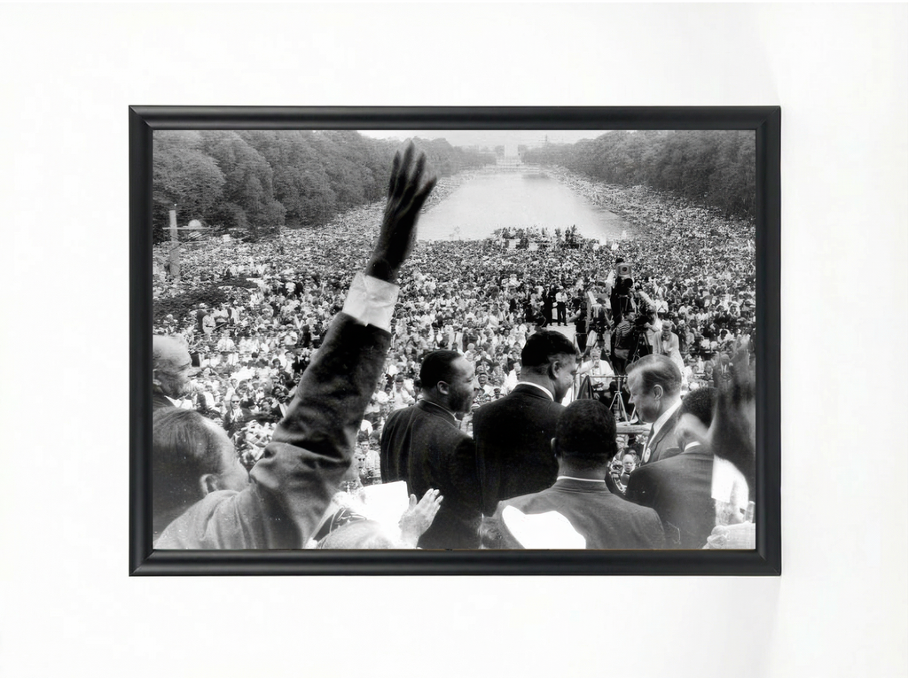 Martin Luther King Jr. From Behind Print