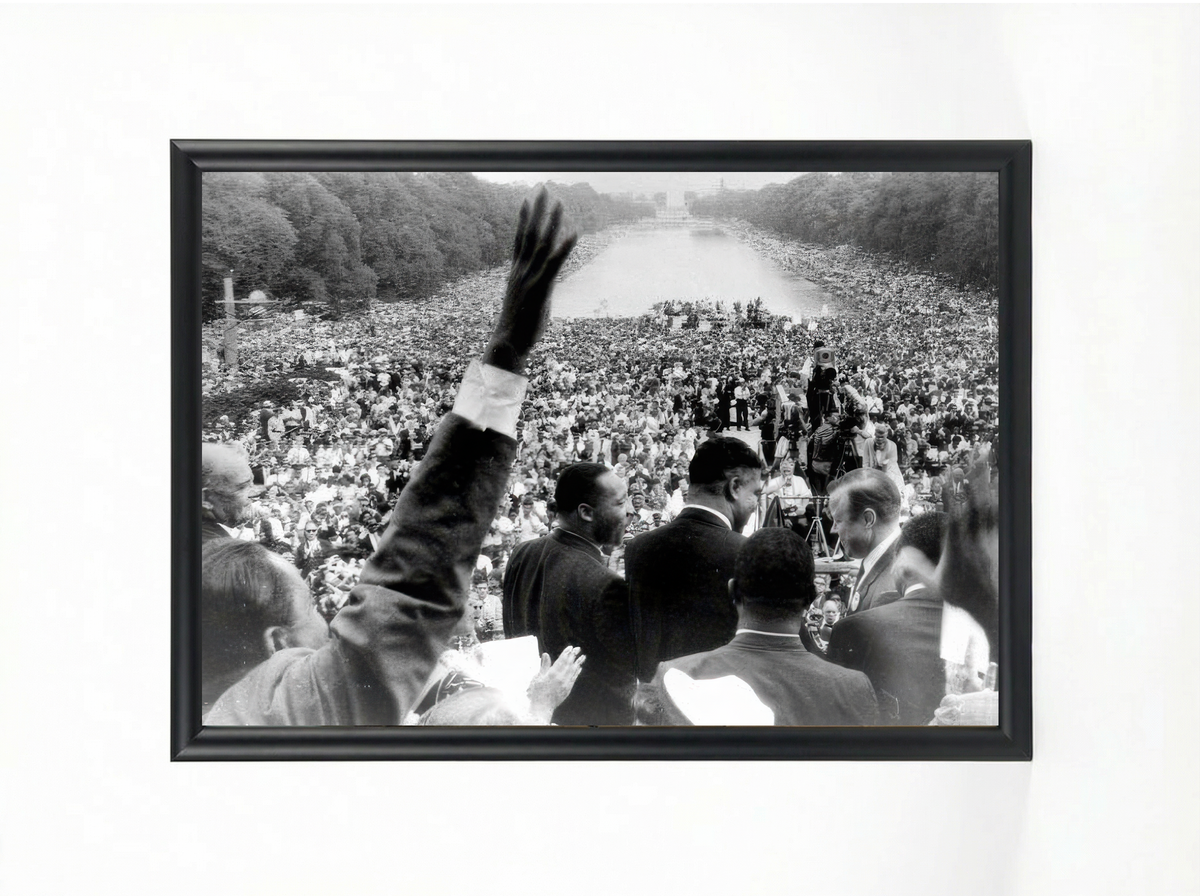 Martin Luther King Jr. From Behind Print