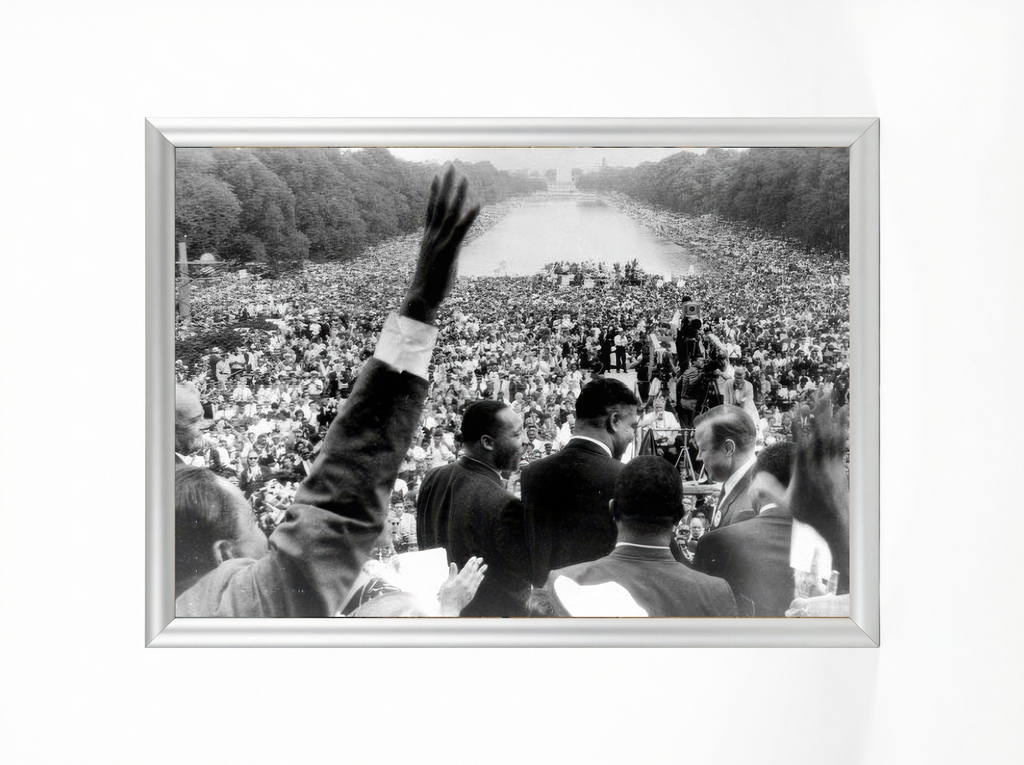 Martin Luther King Jr. From Behind Print