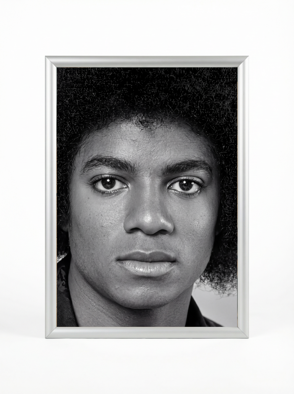 Young Michael Jackson — Close-Up Black & White Fine Art Portrait Poster