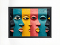 Mask of Color – Abstract African Faces Art Print