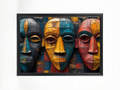 Mask of Wood – African Tribal Masks Art Print
