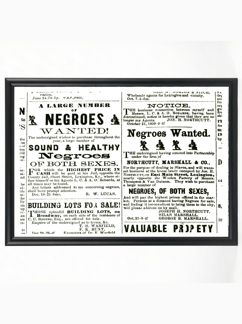 Negroes Wanted: Newspaper Classified Ads Compilation
