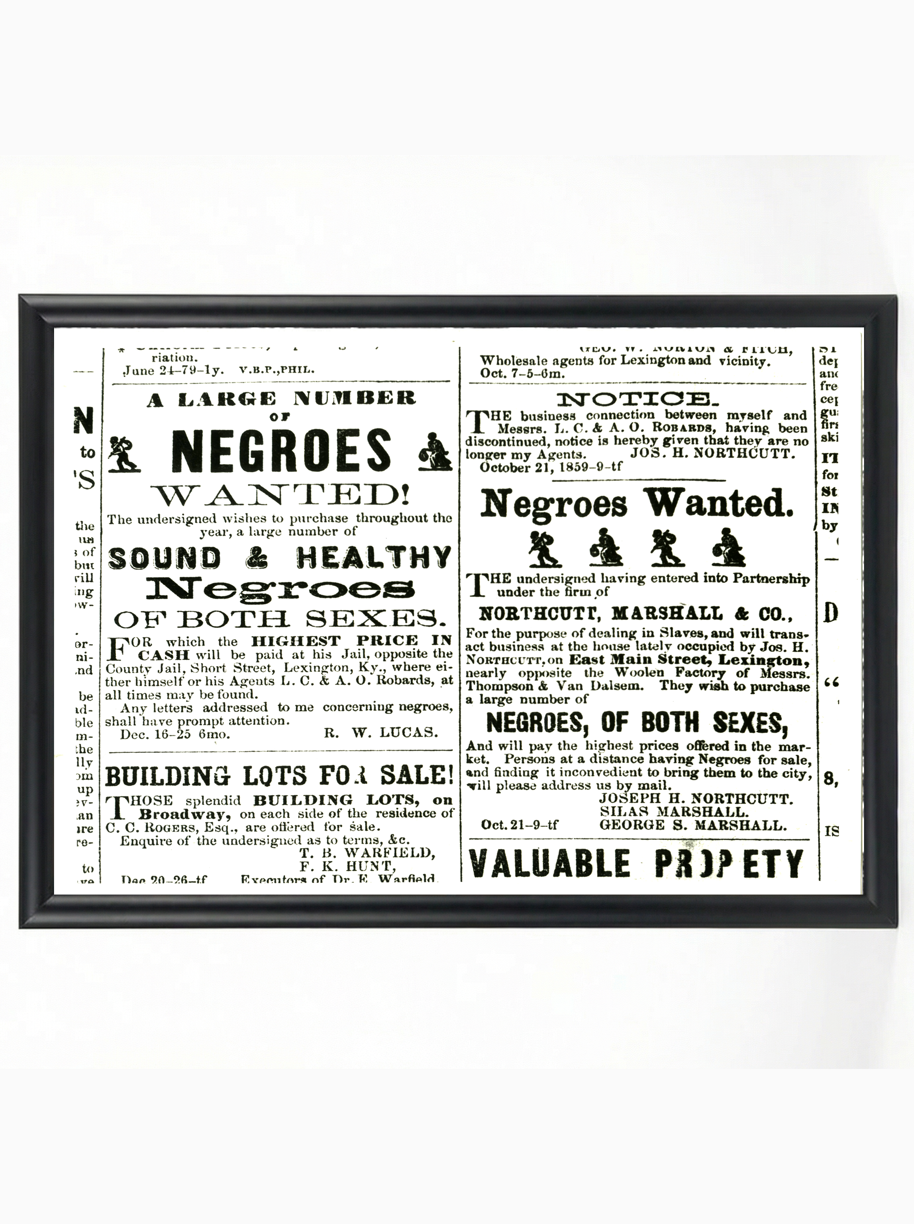 Negroes Wanted: Newspaper Classified Ads Compilation