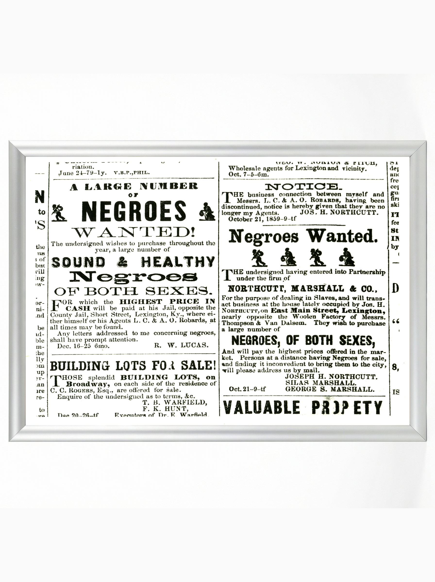 Negroes Wanted: Newspaper Classified Ads Compilation